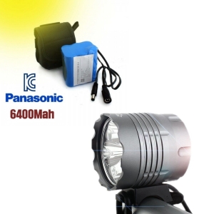 보드미 다용도후레쉬 7500루멘 LED 써치라이트 파나소닉 6400배터리팩 세트
