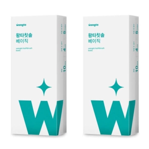 왕타 백선생 베이직 초극세모 칫솔 (20개)_이미지