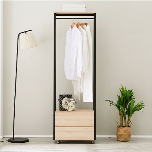 아미띠에 아델 2단 서랍 시스템 행거 (60cm)_이미지