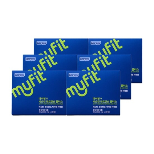 동국제약 마이핏 V 비오틴 판토텐산 플러스 600mg 30정 (6개)_이미지