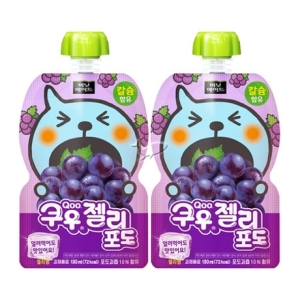 코카콜라음료 쿠우 젤리 포도 130ml (60개)_이미지