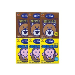 얼티브 식물성 초코 120ml + 바나나 120ml