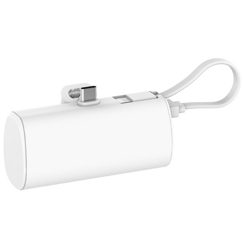 디엠케이코리아 밸류엠 케이블 일체형 도킹 보조배터리 D2 5000mAh (C타입+8핀 케이블)_이미지