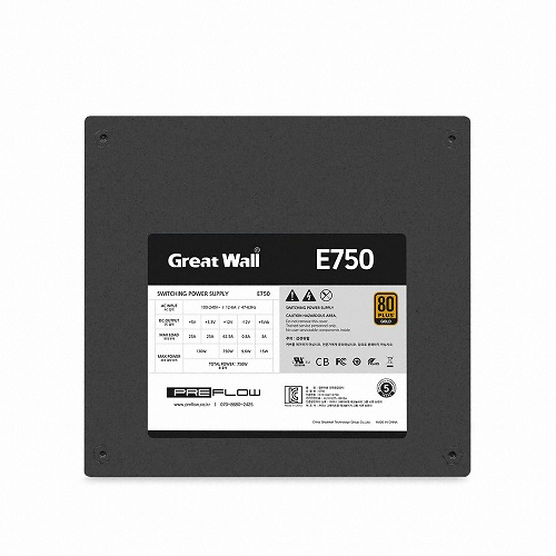 GreatWall E750 80PLUS골드 모듈러_이미지