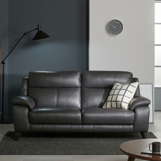 까사미아 로빈 천연가죽 소파 3인용_이미지