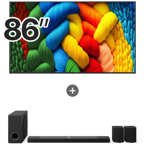 LG전자 나노셀 AI 86NANO80AEA (벽걸이+사운드바, S95TR)_이미지