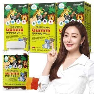 네추럴라이즈 캐나다 멀티비타민 꾸미 츄어블 어린이 키즈 종합비타민 구미 젤리 3박스 총 180개_이미지