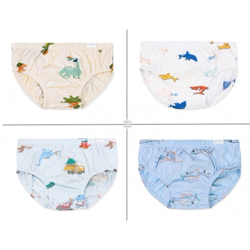 오가닉맘 디션+오샤크+포클렝+포드남아브리프 삼각팬티 4종세트 MKFUUP0542