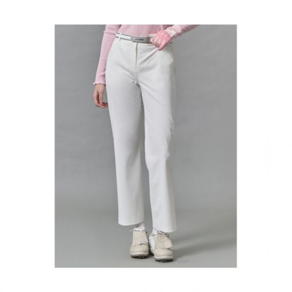 빈폴 GOLF 여성 린넨라이크 세미와이드 팬츠 화이트 BJ53211 458082_이미지