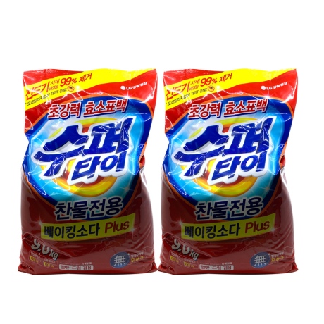수퍼타이 찬물전용 베이킹소다 플러스 9kg (2개)_이미지