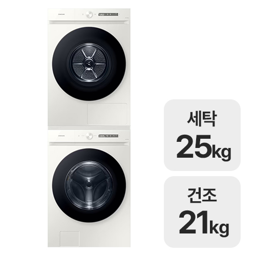 삼성전자 비스포크 AI WF25CB8895BE + DV21CB8890BE