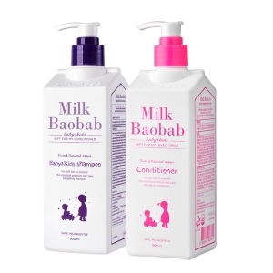 베이비앤키즈 샴푸 500ml 1개+키즈 컨디셔너 500ml 1개