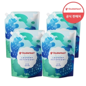 더블하트 유아용 세탁세제 1800ml 파우치 2+2_이미지