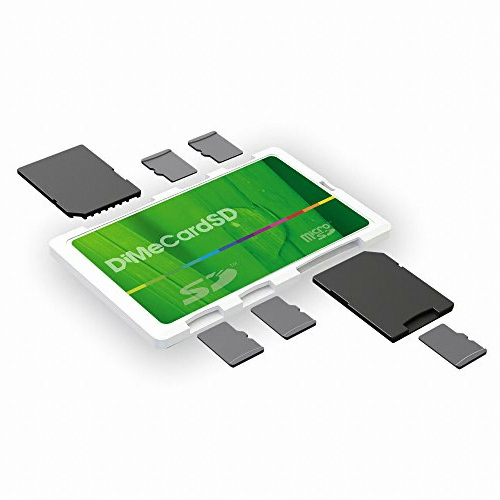 DiMedium DiMeCard 화이트 에코 MicroSD/SD 카드 홀더 (해외구매)