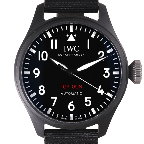 빅 파일럿 탑건 43 티타늄 검정판 43mm IW329801