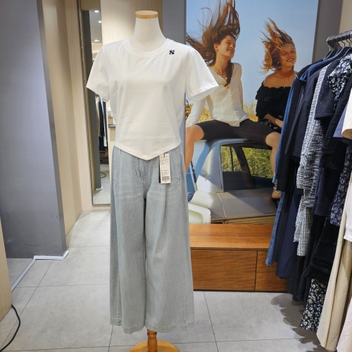 SISLEY 핀턱와이드핏데님팬츠SADPC4531_이미지