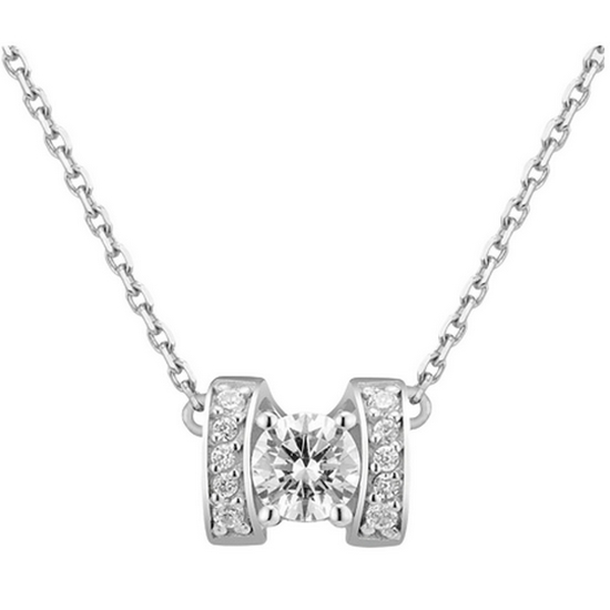 메트로시티 디아만테 14K 화이트 네크리스_A233DN1368W4A