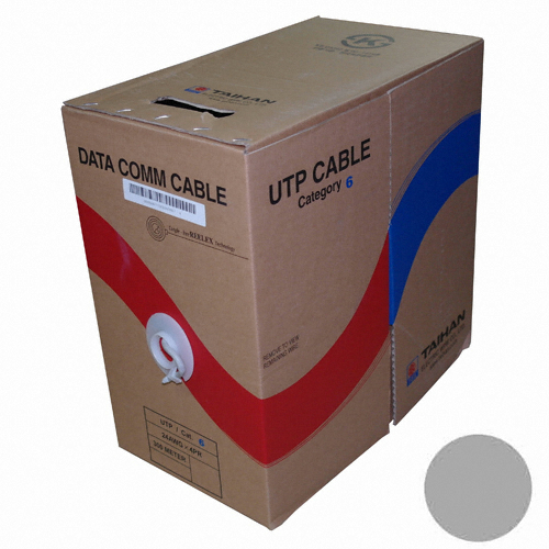 대한전선 CAT.6 UTP 제작형 랜케이블 (그레이, 300m)_이미지
