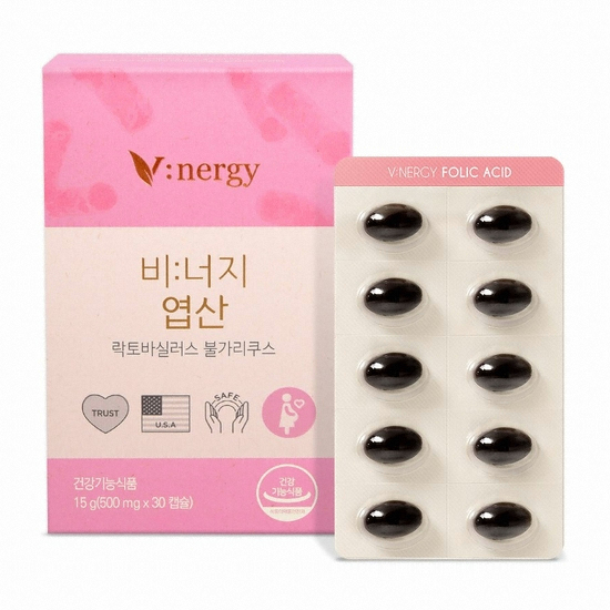 휴럼 비너지 엽산 30캡슐 (2개)_이미지