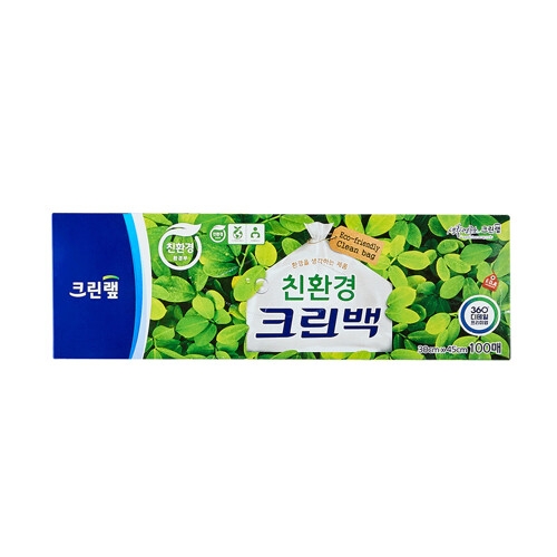 크린랲 친환경 크린백 30x45cm (대) 100매 [1개(100매)]