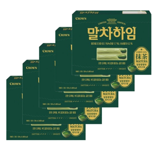 크라운제과 말차하임 284g (5개)_이미지