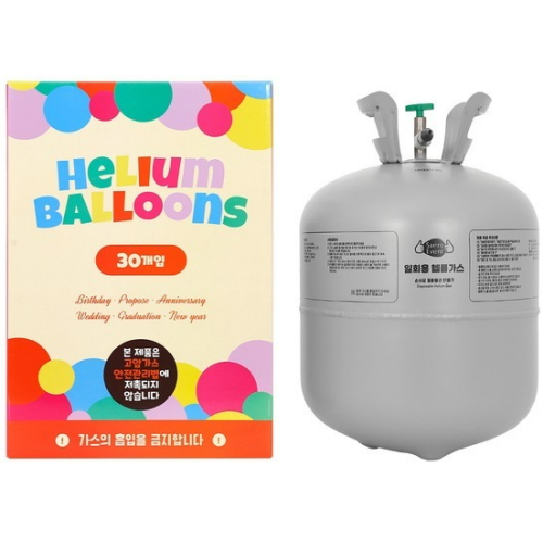 헬륨가스 일회용 30개입 헬륨풍선 생일 파티