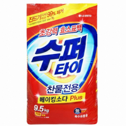 수퍼타이 찬물전용 베이킹소다 플러스 9.5kg (4개)_이미지