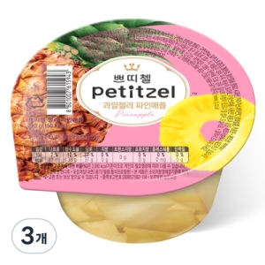 CJ제일제당 쁘띠첼 과일젤리 파인애플 210gx3개+포도 210gx3개+복숭아 210gx3개+밀감 210gx3개_이미지