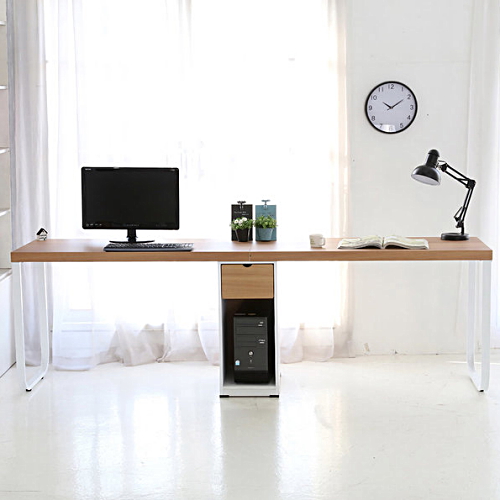 다움 철다리 본체통 책상 (2400x550)_이미지