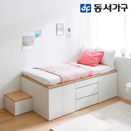 동서가구 홈즈 올인 벙커침대 SS+계단 (매트별도)_이미지