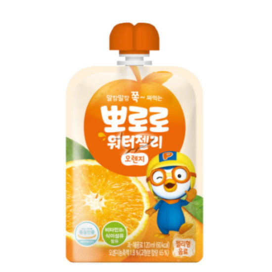 팔도 뽀로로 워터젤리 오렌지 120ml (1개)_이미지
