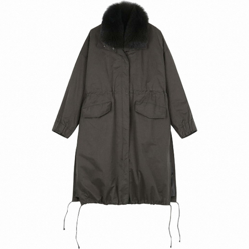 시슬리 라이너 폭스퍼 후드 야상 점퍼 SAPD40861_이미지