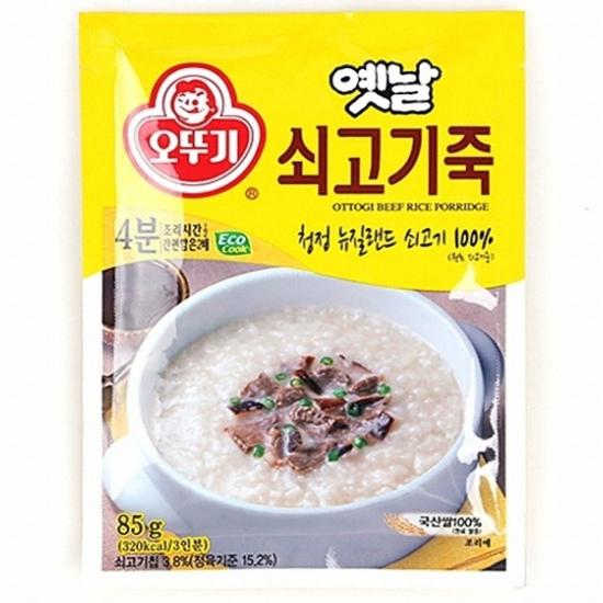 오뚜기 옛날 쇠고기죽 85g이미지입니다. 누르면 해당 게시물로 새창이동합니다.