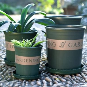 플라스틱 원형화분 대형/인테리어 분갈이 플랜트박스