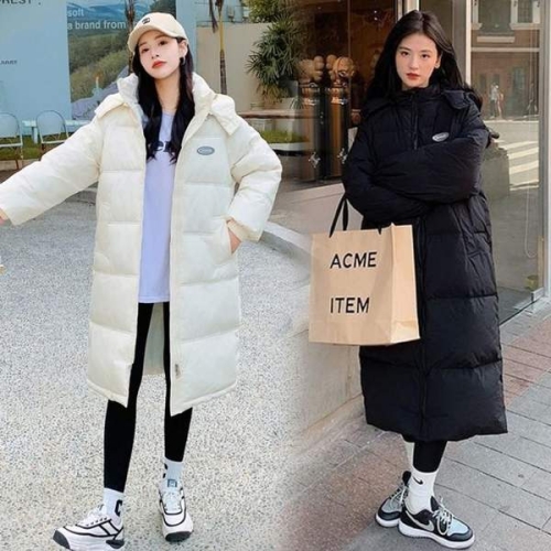 에이치플러스몰 올벤 투웨이 후드 롱패딩 241105 점퍼 패딩 오버핏 후드 롱_이미지