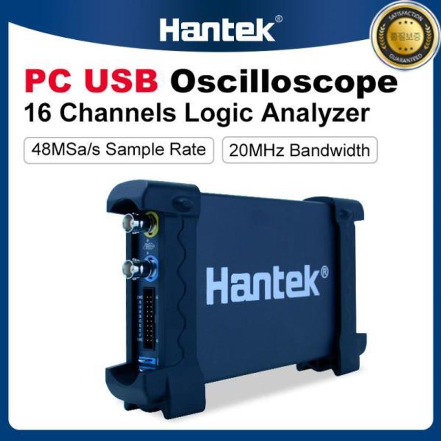 로스코 48MSas 16채널 Hantek 2채널 6022BE 휴대용 로직 PC 20MHz 분석기 6022BL 디지털 오실 프 US..