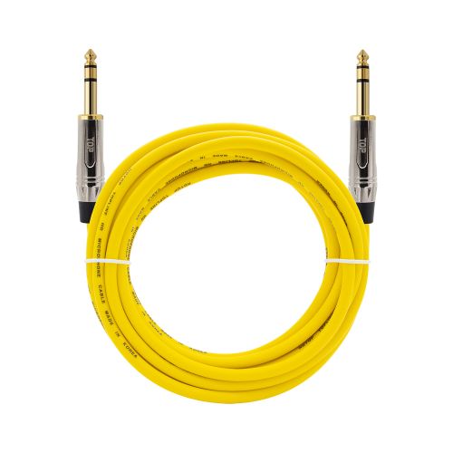 탑라인에이치디 HDTOP 메탈 5.5스테레오 수 to 수 케이블 옐로우 (50m, HT-TP4821)_이미지