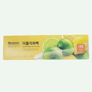 이마트 노브랜드 더블지퍼백 대형 25x30cm 50매 [1개(50매)]