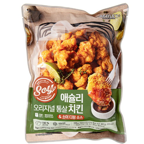 이랜드이츠 애슐리 오리지널 통살치킨 앤 소이 디핑 소스 500g (4개)_이미지