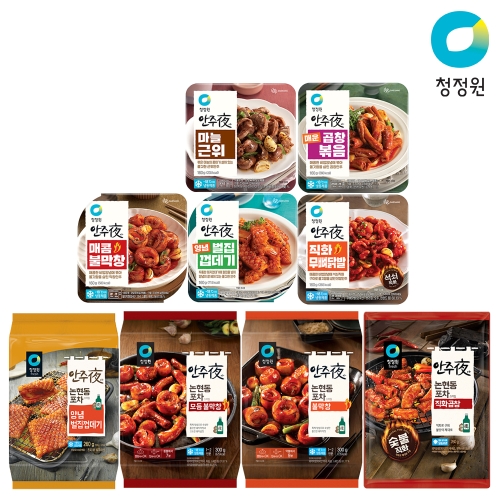 대상 청정원 안주야 12종 골라담기 막창/닭발/껍데기/삼겹살이미지입니다. 누르면 해당 게시물로 새창이동합니다.
