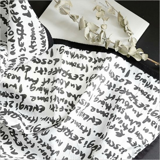 수패브릭인터내셔날 파라다이스홈 캘리그라피 크리즈 썸머 블랑켓 (70x110cm)