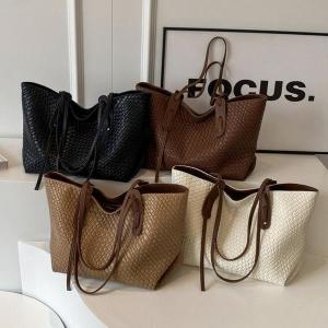 셀러허브 G126729_클래식 위빙백 숄더백 토드백 데일리가방 사각쇼퍼백 S19387120_이미지