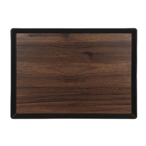 리빙메이트 우드 논슬립 테라 사각 쟁반 (35x26cm)_이미지
