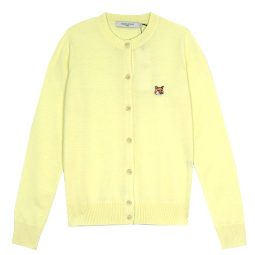 메종키츠네 폭스 헤드 패치 가디건 IW00506KT1036 (P720, 옐로우)