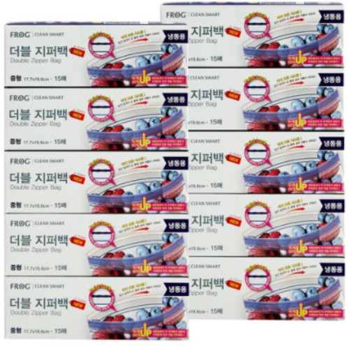 오리오 더블지퍼백 냉동용 중형 15매이미지입니다. 누르면 해당 게시물로 새창이동합니다.