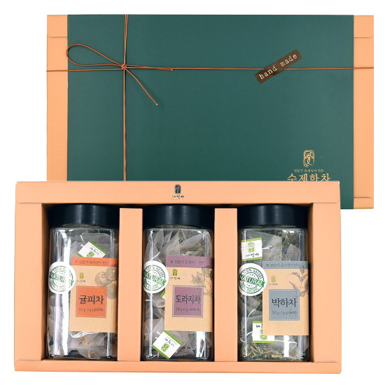 목에 좋은 차 3종 선물세트