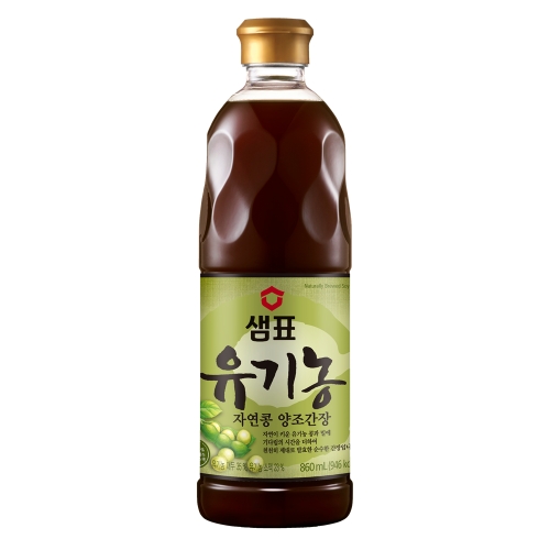 샘표식품 샘표 유기농 자연콩 양조간장 860ml (1개)