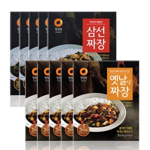 대상 청정원 옛날짜장 180g x 5개 + 삼선짜장 180g x 5개이미지입니다. 누르면 해당 게시물로 새창이동합니다.