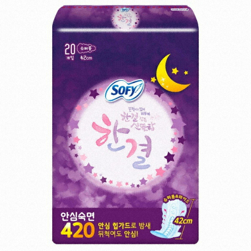 쏘피 한결 안심숙면 420 슈퍼롱 20개 (3팩(60개))_이미지