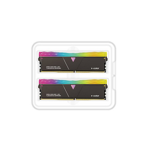 V-Color DDR4-3200 CL16 PRISM PRO RGB SCC KIT BLACK 패키지 (16GB(8Gx2))_이미지